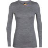Icebreaker ámske tričko W's 200 Oasis LS Crewe sivá