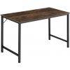tectake 404463 písací stôl jenkins - industriálne drevo tmavé, rustikálne, 140 cm