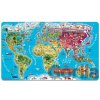 Mapa sveta – Drevené magnetické puzzle - Janod