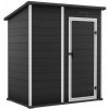 KETER Záhradný domček Essential 6 x 4 tmavosivý / biely, s podlahou PE612049