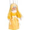 Drevená marioneta Zlatovláska, 20 cm