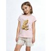 Dievčenské bavlnené pyžamo Cornette Kids Girl 871/115 Hug Me 98-128 ružová 110-116