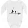 EKG Windsurfing - Body dojčenské s dlhým rukávom - Dlhý r. do 3 mes ( Biela )