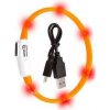 Obojok USB Visio Light LED nabíjací 35cm oranžový KAR