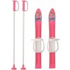 Detské lyže s viazaním a palicami Baby Mix 60 cm ružové