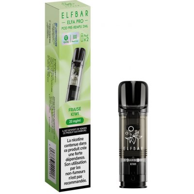 Elf Bar ELFA Pods cartridge 2Pack Strawberry Kiwi 20 mg objem: 2x2ml, nikotín/ml: 20mg