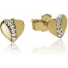 GOLDIE Zlaté náušnice Srdiečka LEA1280.TR