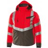 Mascot International Reflexná zimná pracovná bunda HASTINGS reflexná červená/antracitová