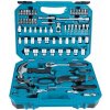 MAKITA E-10899 súprava náradia, gola súprava + ručné náradie, 76-dielna