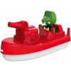 Motorový čln s vodným delom Fireboat AquaPlay s 2 metrovým dostrelom a kapitánom krokodílom Nils (kompatibilné s Duplom)