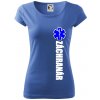 Nápis Záchranár + hviezda - Dámske tričko Pure - L ( Svetlomodrá )