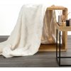 Design 91 DEKA Z MIKROFLANELU CARO 200X220 CM KRÉMOVÁ