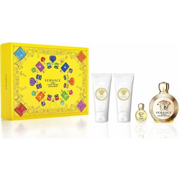 Versace Eros Pour Femme EDP 100 ml + EDP 5 ml + sprchový gél 100 ml + telové mlieko 100 m darčeková sada