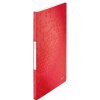 Katalógová kniha, 20 vreciek, A4, LEITZ Wow, červená