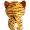 LeanToys Plyšový maskot/mazlivý kocour , zrzavá mourovatá kočka, 17 cm