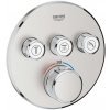 Grohe Grohtherm SmartControl - Termostatická sprchová podomietková batéria, 3 ventily, supersteel - 29121DC0