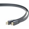 PremiumCord HDMI High Speed + Ethernet plochý kabel, zlacené konektory, 3m kphdmep3