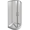 Štvrťkruhový sprchový kút JIKA Lyra Plus, rádius 550 mm, biela lesklá/sklo Transparent 4 mm