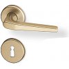 Dverové kovanie ACT Monte R (F4), kľučka-kľučka, WC kľúč, AC-T F4 (hliník bronz)