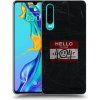 Picasee silikónový čierny obal pre Huawei P30 - HELLO 404