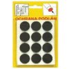 Podložka filcová samolepiaca, priemer 21mm hnedá, 12ks/bal.