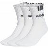 Ponožky Adidas 3-Stripes Linear Half Crew Cushioned 3P - Biely (37-39)