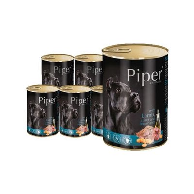 DOLINA NOTECI PIPER Adult pre dospelých psov jahňa, mrkva a hnedá ryža 24x400 g