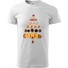Vianočný stromček zo sušených plodov - Tričko extra veľké (5-8XL) - 5XL ( Biela )