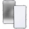 Odrazné pozadie 1,1 x 2m Lastolite Skylite Rapid Fabric Medium (biela, strieborná)