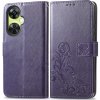 PROTEMIO 58890 ART FLOWERS Peňaženkový kryt OnePlus Nord CE 3 Lite 5G fialový