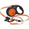 Flexi Vodítko Neon Páska M 5M Oranžové