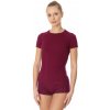 Tričko Brubeck Active Wool s krátkym rukávom Plum - M