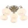 Rabalux 3918 Sorina stropné svietidlo 6xE14 D485mm mosadz, biela