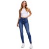 ONLY - DÁMSKE DŽÍNSY RÚRKY SKINNY S STREDNE VYSOKÝM PÁSOM modré bavlnené