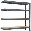 Trestles Prístavok k regálu 1800x2200x600, 4 police Farba: sivá