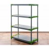 REGÁL PLASTOVÝ Tytan-4 138x90x46 PVC Povrchová úprava: Zelená