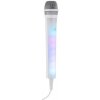 Auna Kara Dazzl karaoke mikrofón LED svetelný efekt biely