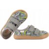 MILAMI BF3-BR-24 BAREFOOT TEXTILNÉ POLTOPÁNKY DOMÁCE TENISKY PAPUČE 27 Šedá