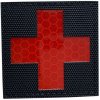 WARAGOD nášivka Reflective Fabric Cross Medic Patch Black and Red