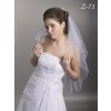Svadobný závoj sa 40 kryštály Swarovski Z-71, ivory Výber farby: ivory