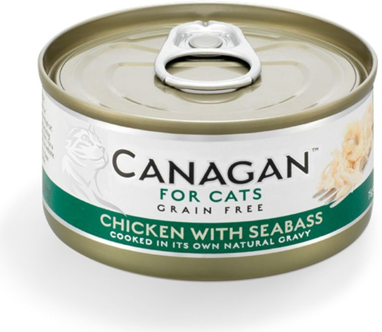 CANAGAN Cat Can Chicken & Seabass 75 g