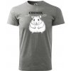Sablio Tričko s potlačou CHOMIK - sivé S