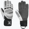 Detské lyžiarske rukavice Reusch Worldcup Warrior R-Tex XT Junior black/silver/fluorescent red