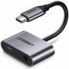Ugreen USB-C/USB-C + 3.5mm Jack 50596 sivá