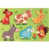DJECO Vkladacie puzzle Zvieratká na farme