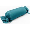 Biante Zamatový vankúš valec bonbon Velvet Prémium SVP-035 Tyrkysovo modrý 15x60 cm