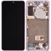 LCD Displej + Dotykové sklo + Rám Samsung Galaxy S21 5G G991 Phantom PINK farba - Originál