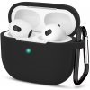 Techsuit Silicone puzdro pre AirPods 3 – ultratenké, hladké – čierne