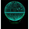 Beling 3D lampa, Death Star, 7 farebná S5
