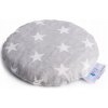 BocioLand Malý nahrievací vankúšik s čerešňovými kôstkami Hviezdy v šedej